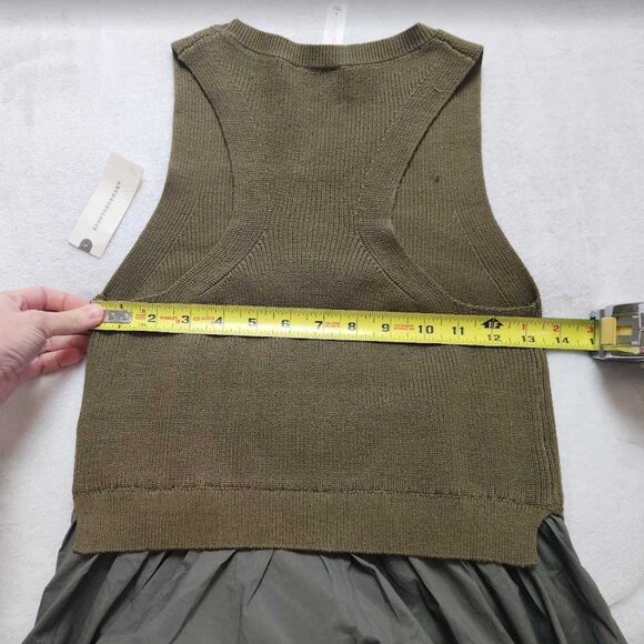 New S Anthropologie x Daily Practice Placid sweater dress in Moss Green - Picture 8 of 11